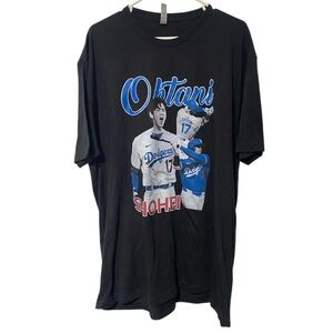 Los Angeles Dodgers Shohei Ohtani Mens Short Sleeve T-Shirt Size 3XL Black Tee